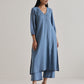 trueBrowns Light Blue Kurta Pant Set | Swadesiicart
