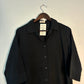 trueBrowns Black Slub Short Shirt Top | Swadesiicart