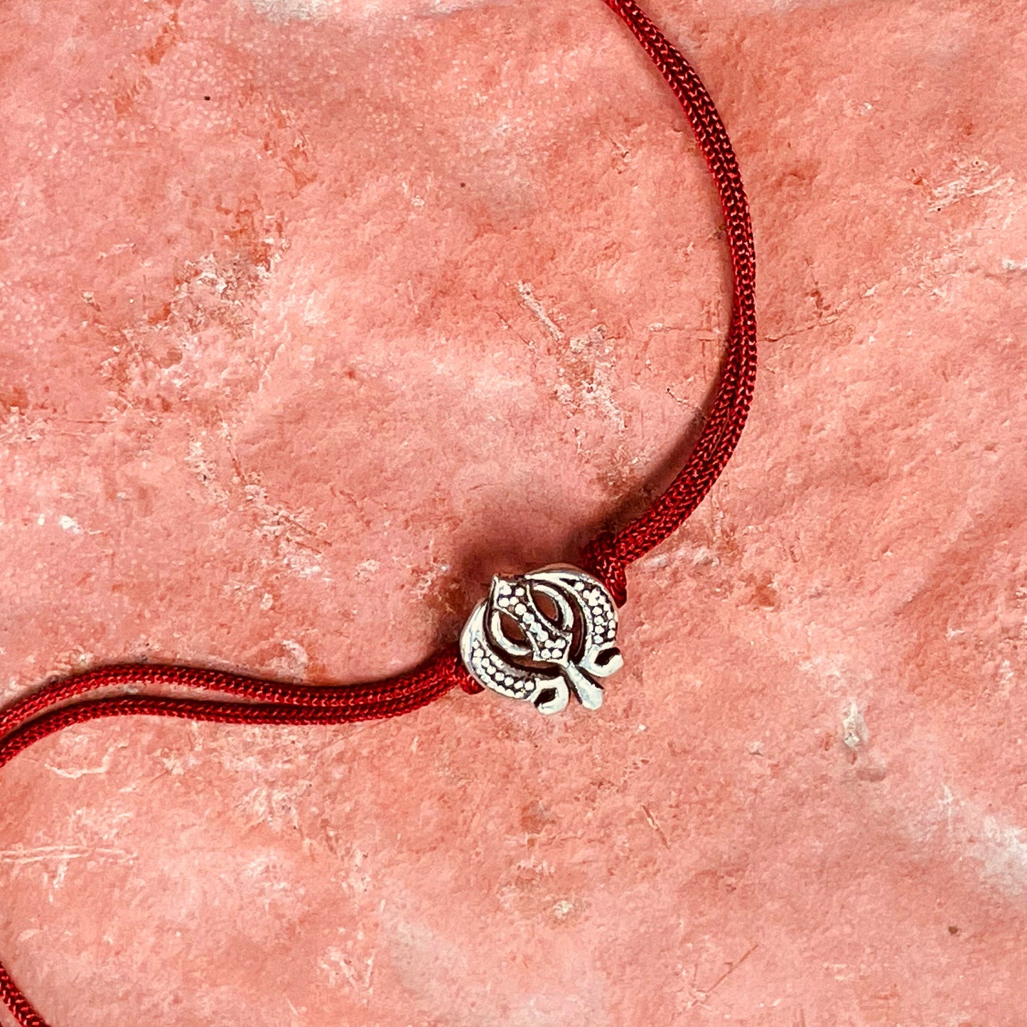 trueBrowns 925 Sterling Silver Khanda Thread Rakhi | Swadesiicart