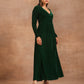 trueBrowns Green Velvet Dress | Swadesiicart