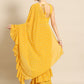 Ahalyaa Printed Ready To Wear Ruffles Saree | Swadesiicart