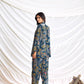BulBul Nilisha Teal Chanderi Co-Ord Set - Swadesiicart