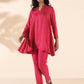 trueBrowns Carrot Viscose Dobby Flared Co-ord Set - Swadesiicart