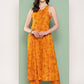 InWeave Women's Muatsrd Bandhej Print Raisa Back Detial Long Coords Set - Swadesiicart
