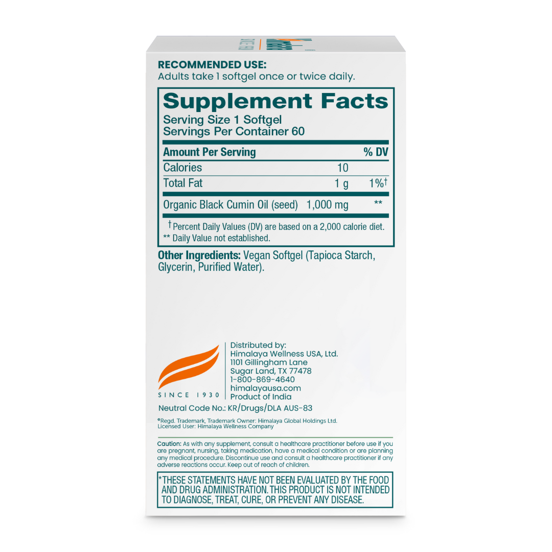 Black Seed Oil Softgels