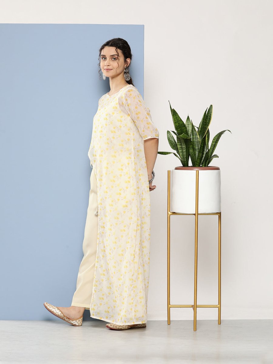 Ahalyaa Printed Waist Tie-Ups Basic Jumpsuit | Swadesiicart