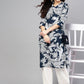 Antaran Blue Pure Cotton Printed Kurta Pant Set - Swadesiicart