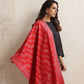 trueBrowns Red Woollen Stole | Swadesiicart