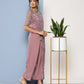 Ahalyaa Printed Waist Tie-Ups Basic Jumpsuit | Swadesiicart