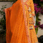 Pomcha Jaipur Mehar Light Brown Hand Block Anarkali Set | Swadesiicart