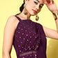 Ahalyaa Women Printed Regular Gotta Patti Kurta with Trousers | Swadesiicart
