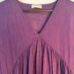 trueBrowns Purple Slub Dress | Swadesiicart