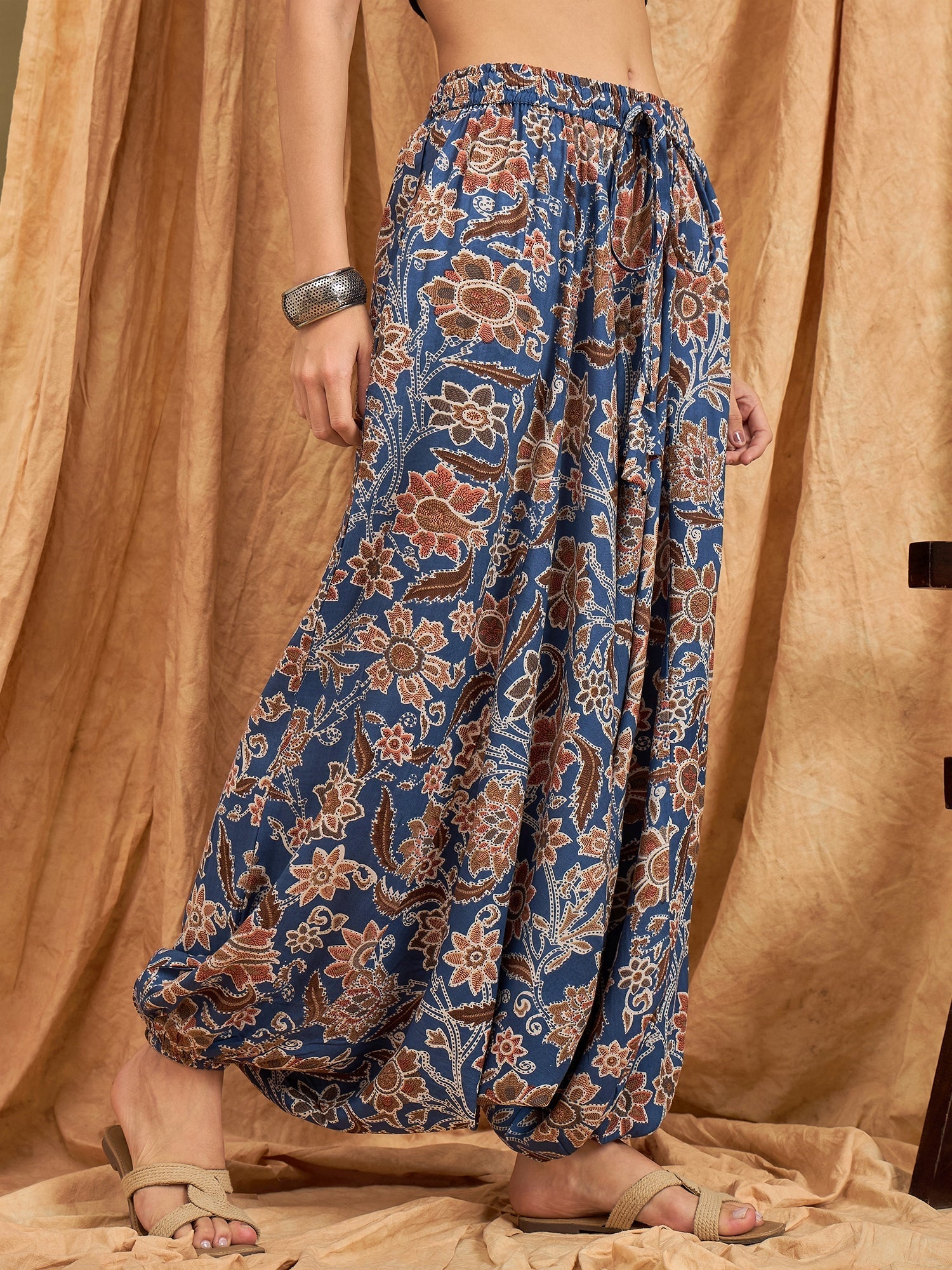 InWeave Indigo Big Jaal Harem Pant - Swadesiicart