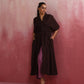 trueBrowns Cola Cotton Dobby Pleated Kurta Set | Swadesiicart