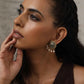 trueBrowns Silver Gold Tone Floral Stud Earrings - Swadesiicart