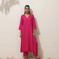 trueBrowns Pink Viscose Kurta Pant Set | Swadesiicart