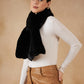 InWeave Women's Black Faux Fur Neck Warmer - Swadesiicart
