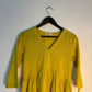 trueBrowns Lime Slub Dress | Swadesiicart