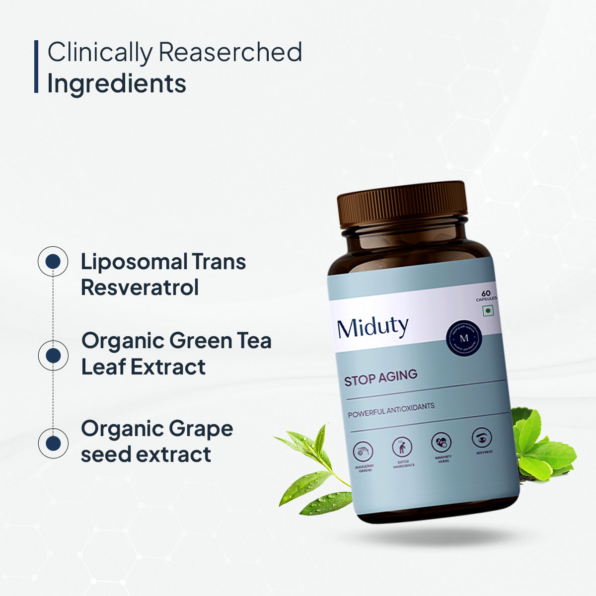 Miduty by Palak Notes Stop Aging Capsules - Swadesiicart