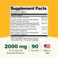 Turmeric Curcumin 2000mg with Boswellia & Piperine
