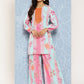Ahalyaa Striped Ethnic Co-Ords - Swadesiicart