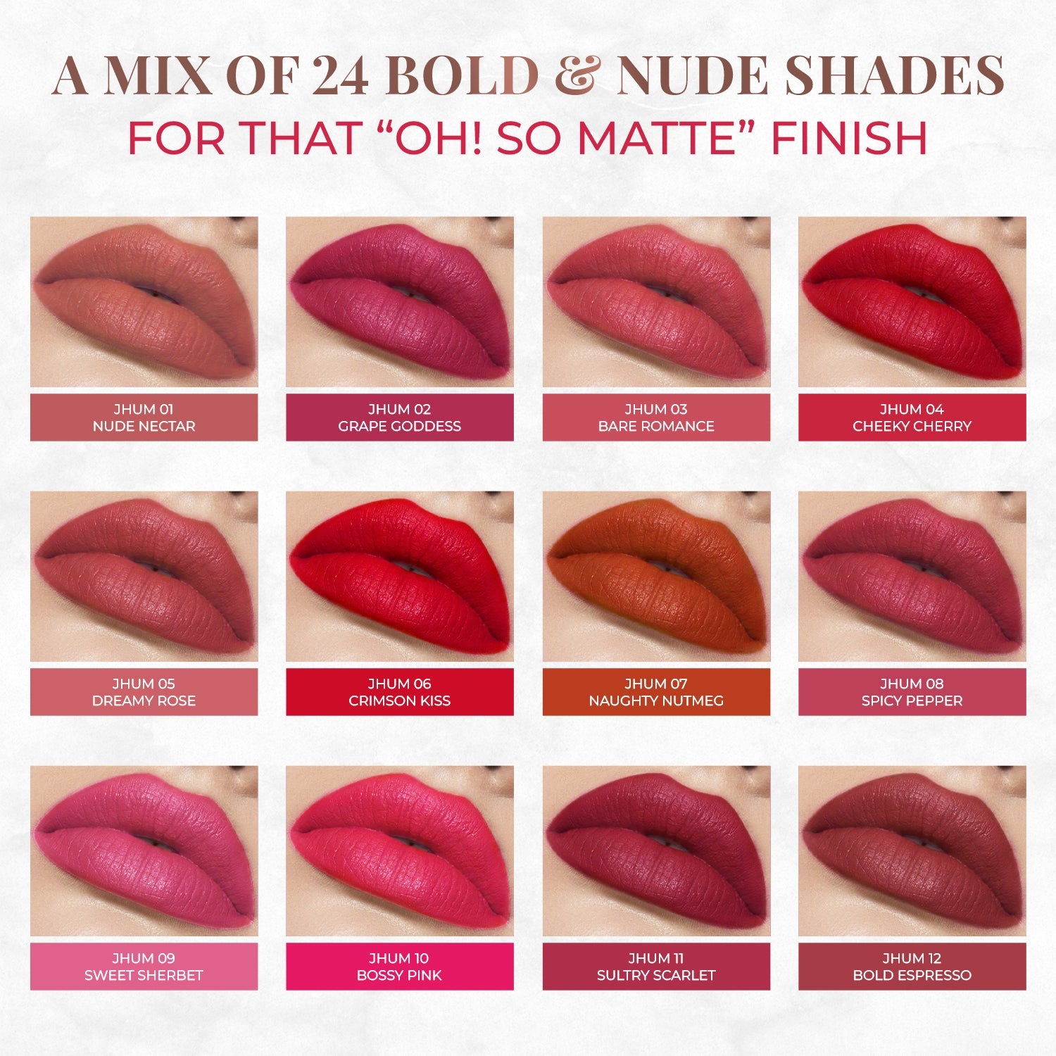 Just Herbs Ultra Matte Lipstick: Nude Allure 15