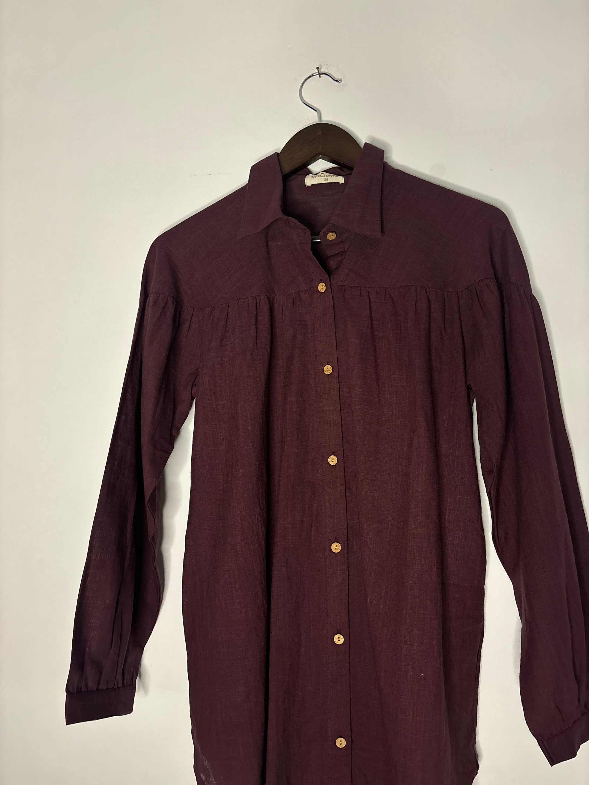 trueBrowns Wine Slub Top | Swadesiicart