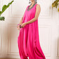 InWeave Pink Round Sleeveless Jumpsuit - Swadesiicart