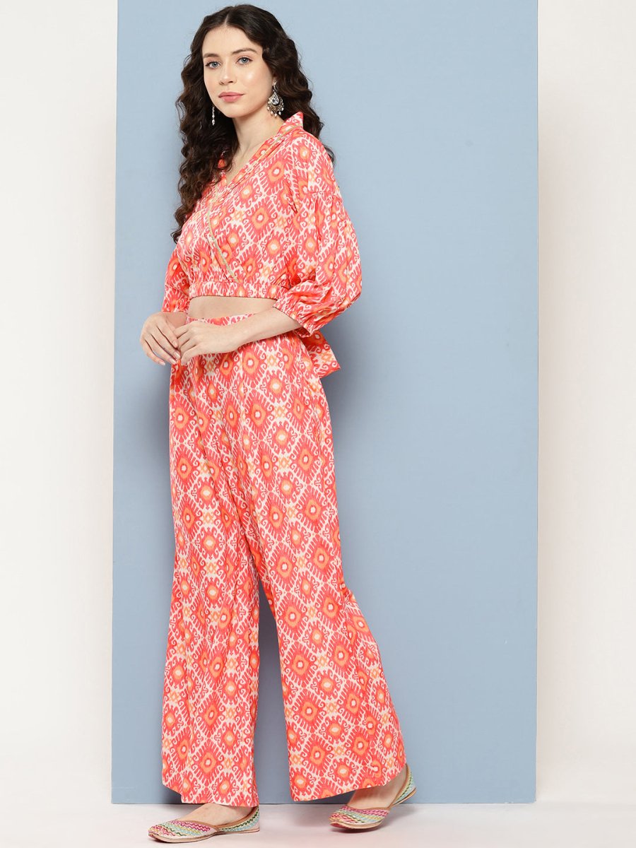 Ahalyaa Printed Ethnic Co-Ords - Swadesiicart