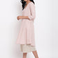 trueBrowns Linen Cotton Rose Kurta Pant Set | Swadesiicart