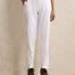 trueBrowns White Woollen Pants | Swadesiicart