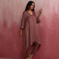 trueBrowns Brown Modal High low Kurta Set | Swadesiicart