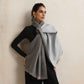 trueBrowns Grey Reversible Woollen Stole | Swadesiicart