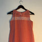 trueBrowns Peach Slub Sleeveless Kurta | Swadesiicart