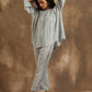 trueBrowns Grey Lehariya Printed Silk Co-Ord Set - Swadesiicart