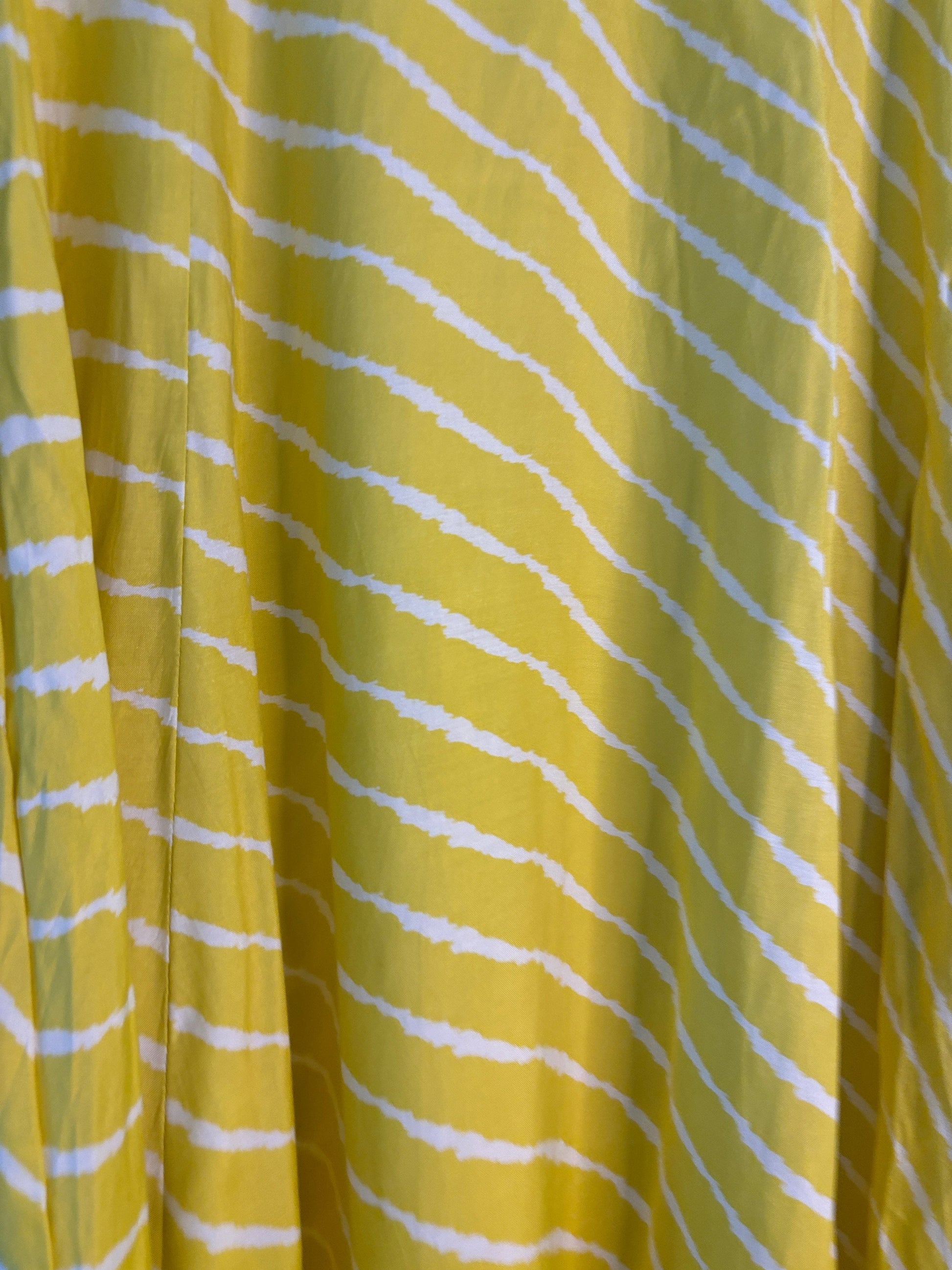 trueBrowns Lime Lehariya Kurta | Swadesiicart