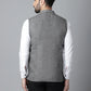 Even Apparels Men's Grey Pure Wool Nehru Jacket | Swadesiicart