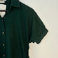 trueBrowns Dark Green Cotton Dobby Top | Swadesiicart