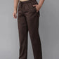 Fabmade Men's Brown Cotton Linen Pyjama | Swadesiicart