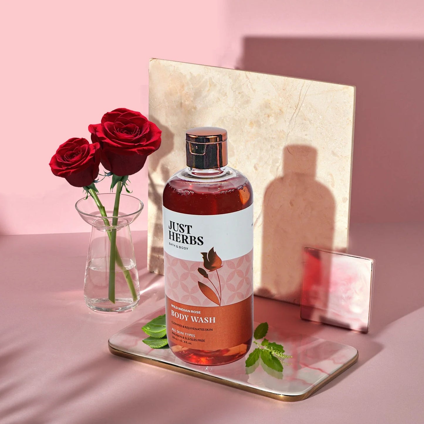 Shatpatri Wild Indian Rose - Gentle Body Wash 300ml