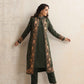 trueBrowns Green Kashmiri Woollen Jacket 3pc Set | Swadesiicart