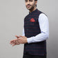 Even Apparels Men's Blue Nehru Jacket With Welt Pockets | Swadesiicart