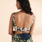 trueBrowns Green Muslin Ikat Sleeveless Blouse | Swadesiicart