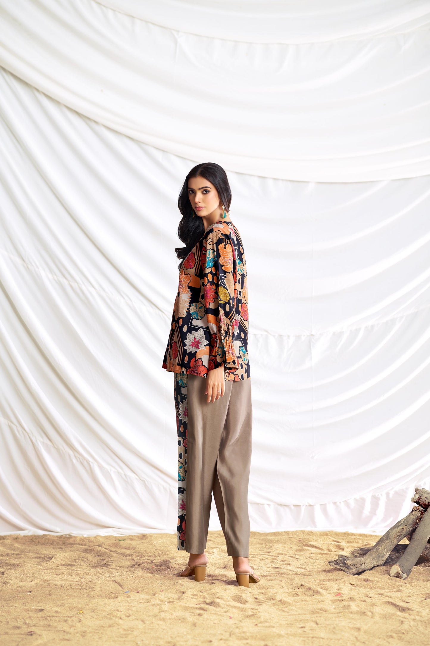 BulBul Ojasvi Black Chanderi Co-Ord Set - Swadesiicart