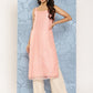 Ahalyaa Polka Dot Printed Organza Kurta | Swadesiicart