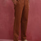 trueBrowns Men's Brown Cotton Twill Pants | Swadesiicart