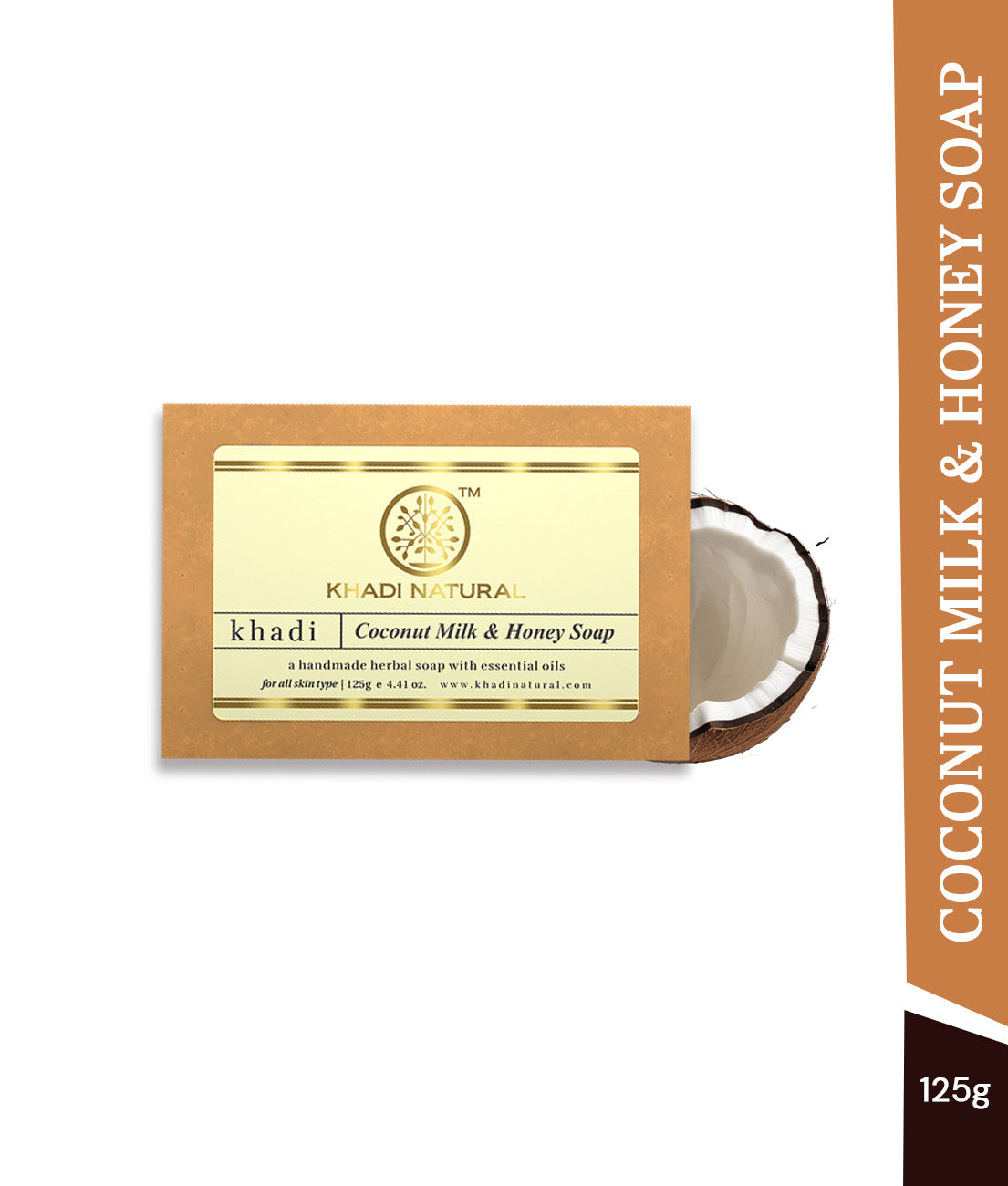 Khadi Natural Coconut Milk & Honey Soap Combo Pack Of 8 – 125gm Each