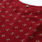 Ahalyaa Boat Neck Printed Embellished Tunic | Swadesiicart