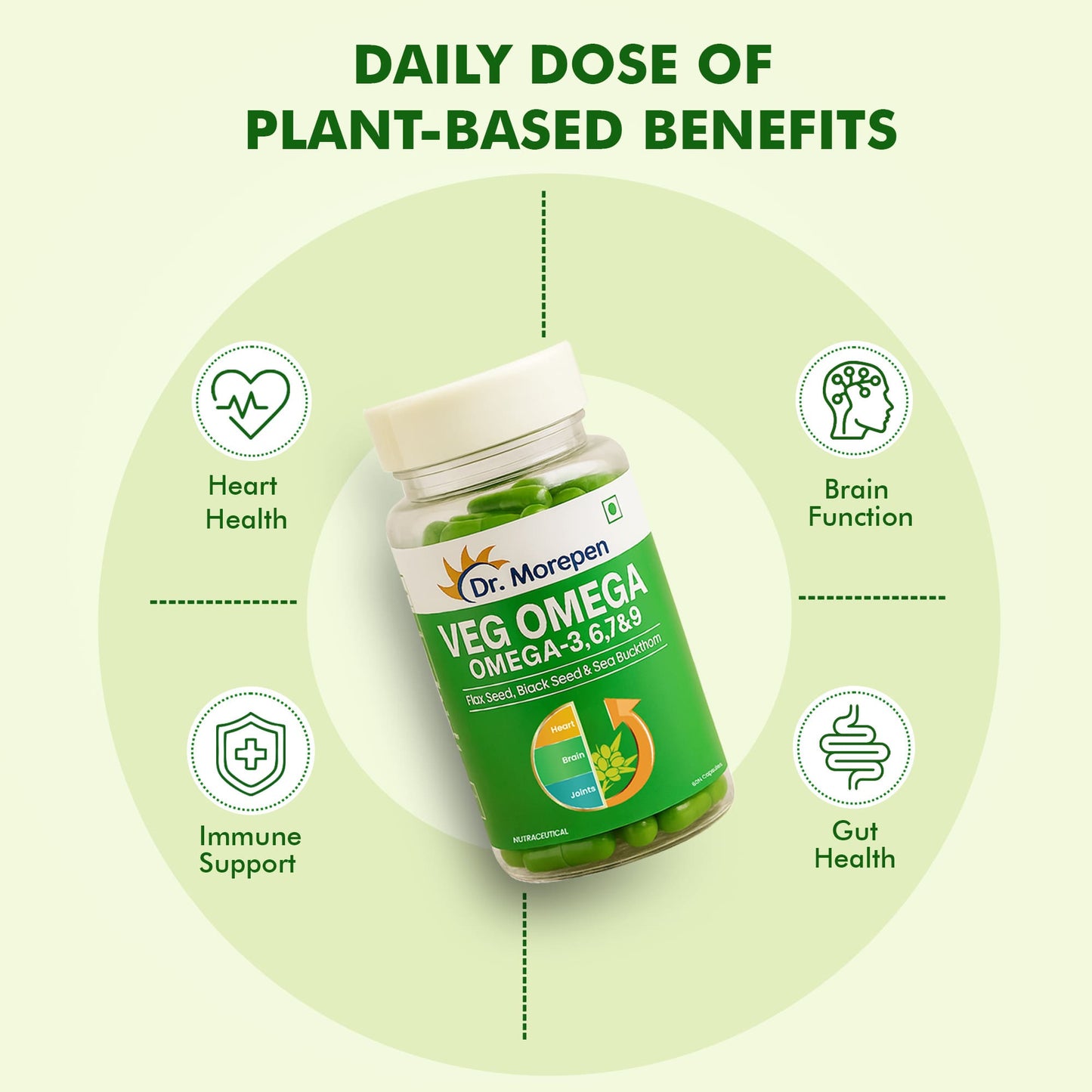 Dr Morpen Veg Omega Capsules | Swadesiicart