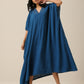 trueBrowns Classic Blue Panel Kaftan dress | Swadesiicart